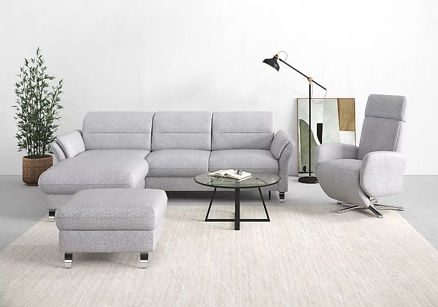 sit&more Ecksofa Grenoble L-Form mit Federkern, wahlweise mit Bettfunktion, günstig online kaufen