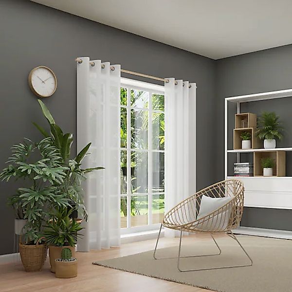 Neutex for you! Vorhang »Kiss«, (1 St.), HxB: 245x142, Ösenschal mit Metall günstig online kaufen