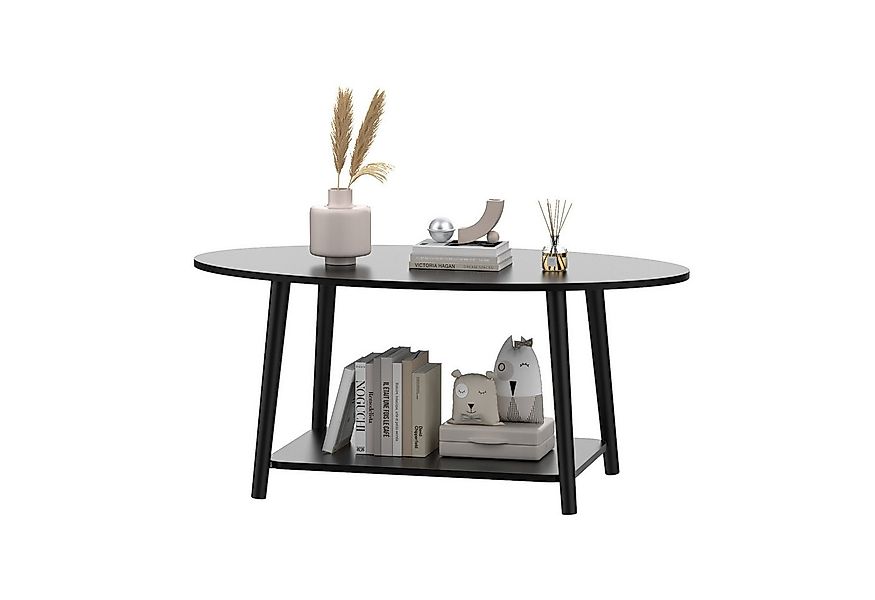 JEOBEST Couchtisch Doppelschicht Couchtisch, Beistelltisch Sofatisch mit Ab günstig online kaufen