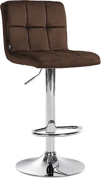 CLP Barhocker Peru Samt (1er, 1 St., 1er), Samtbezug, höhenverstellbar und günstig online kaufen