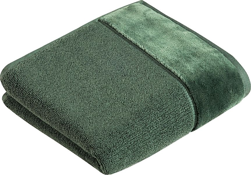 Vossen Handtuch "Pure" Baumwolle & VEGAN, mit eleganter Veloursbordüre günstig online kaufen