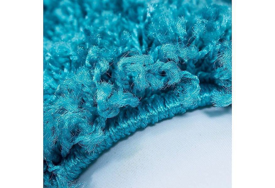 Carpetia Teppich Spaghetti Teppich kuschelig warm in türkis, Rund, Höhe: 30 günstig online kaufen
