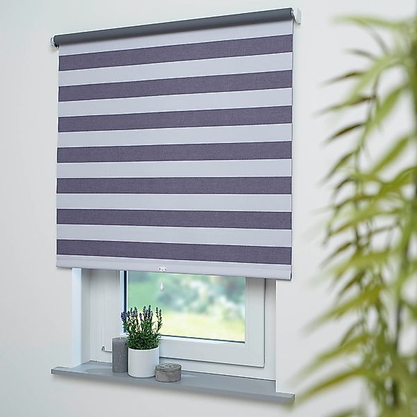 Springrollo Streifen, Liedeco, Lichtschutz, ohne Bohren, günstig online kaufen