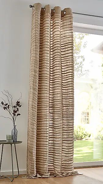 Kutti Vorhang »Crinkle allover«, (1 St.), weicher Musseiin, lichtdurchlässi günstig online kaufen