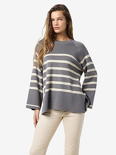 Noisy may Rundhalspullover NMFIFI L/S O-NECK TUNIC KNIT FWD NOOS mit All-ov günstig online kaufen
