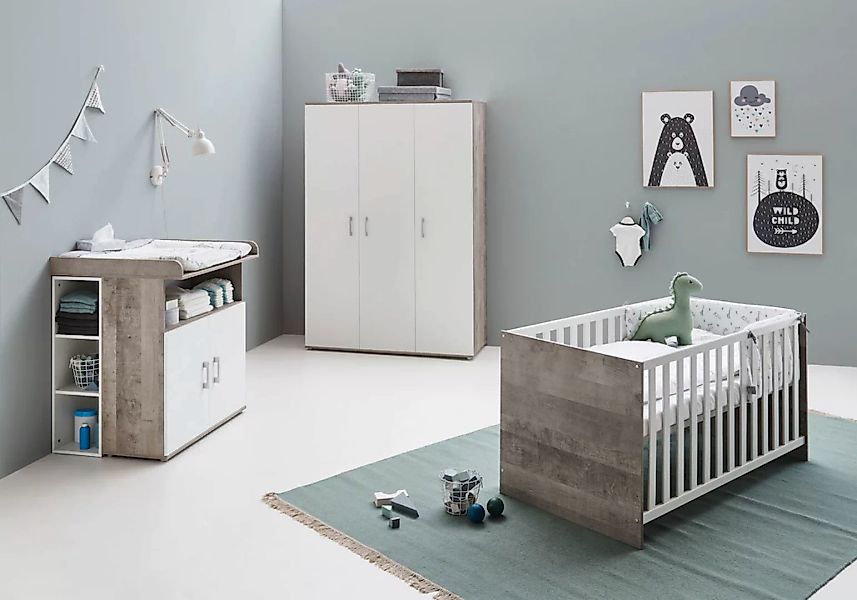 Lüttenhütt Babyzimmer-Komplettset "Henning", (Set, 5 tlg., inkl. Lattenrost günstig online kaufen