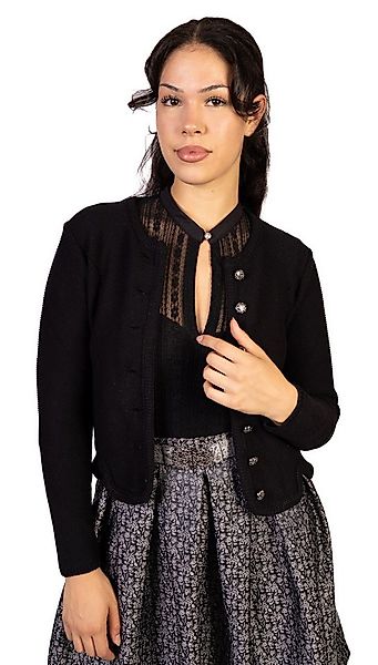 Trachtl Trachtenjacke Trachtl Jacke - Strickjacke 42 Schwarz günstig online kaufen