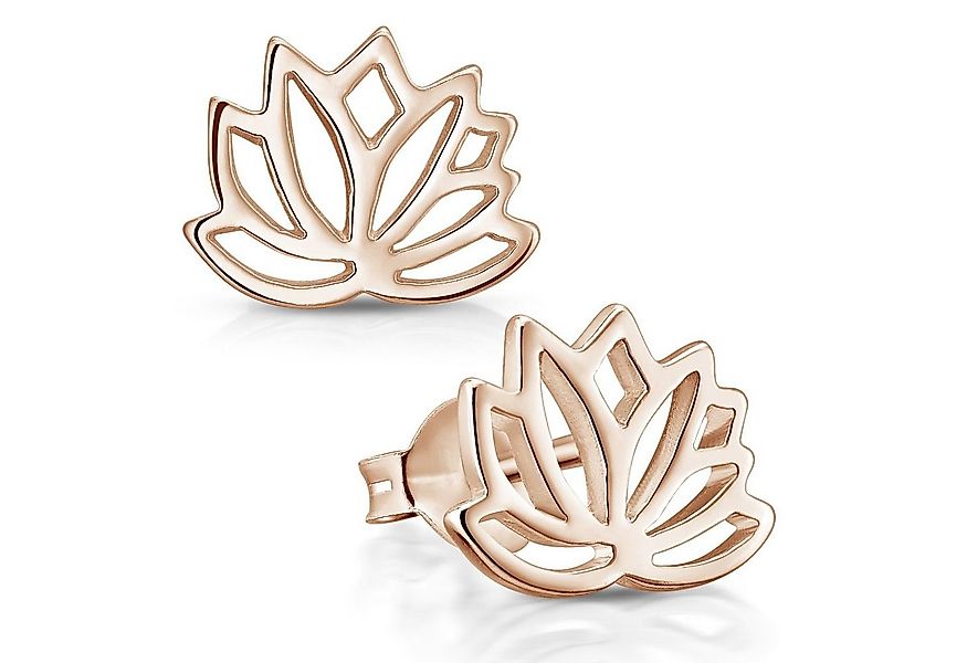 Materia Paar Ohrstecker Lotusblume / Lotusblüte Rosegold SO-208, 925 Sterli günstig online kaufen