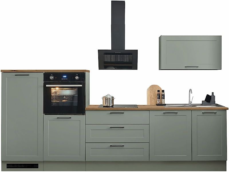 BASIC by Balculina Küchenzeile "Marsi" Breite 320 cm, höhenverstellbare Füß günstig online kaufen