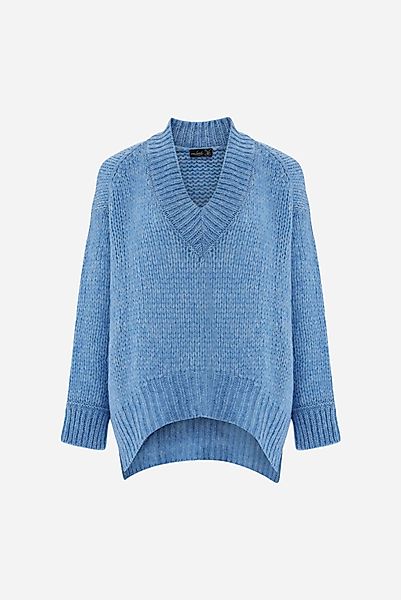 Pullover mit V-Aussschnitt oversized günstig online kaufen