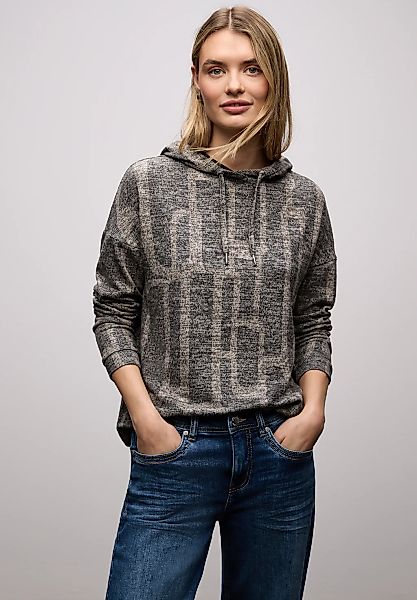 STREET ONE Kapuzenpullover Lässige Kapuze samt Tunnelzug günstig online kaufen