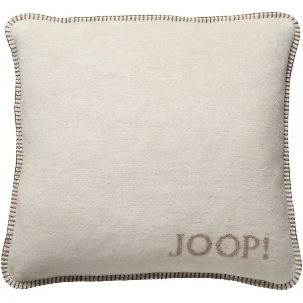 JOOP! Kissenhülle Melange-Doubleface - Größe: 50x50 cm - Farbe: Natur-Sand günstig online kaufen