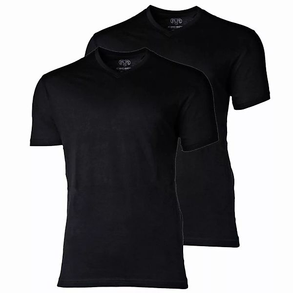 CECEBA Herren American T-Shirt, 2er Pack - V-Ausschnitt, Kurzarm, Baumwolle günstig online kaufen