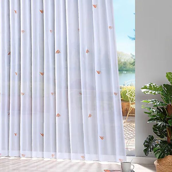 Weckbrodt Gardine »Lissi«, (1 St.), Voile, bedruckt, Allover, Motiv, halbtr günstig online kaufen