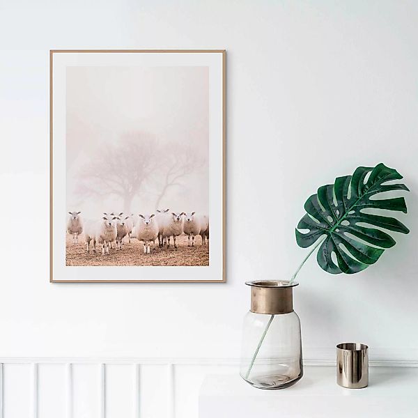 Reinders Poster "Schafe im Nebel" günstig online kaufen