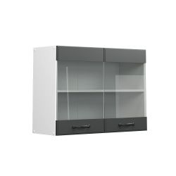 Vicco Glashängeschrank R-Line, Anthrazit Landhaus/Weiß, 80 günstig online kaufen