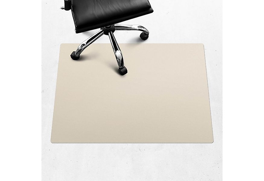 Tulup Bodenschutzmatte Bürostuhlunterlage Farbe Beige n Unterlage Schreibti günstig online kaufen
