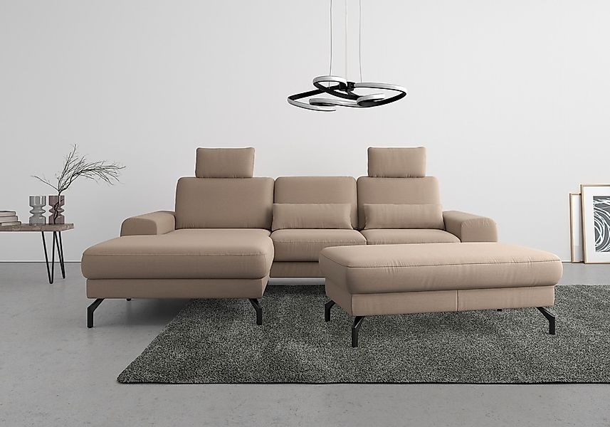 sit&more Ecksofa "Cinturo L-Form" inklusive Sitztiefenverstellung und Feder günstig online kaufen