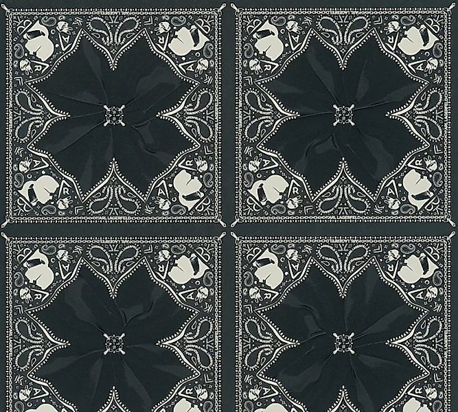 Bricoflor Barock Tapete in Schwarz Weiß Schlafzimmer und Esszimmer Vliestap günstig online kaufen