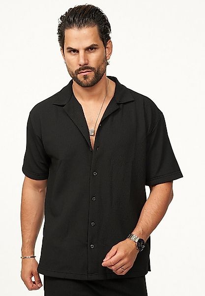 CARISMA Kurzarmhemd mit Rippstruktur im Summer-Look für Herren Kurzarm Stri günstig online kaufen