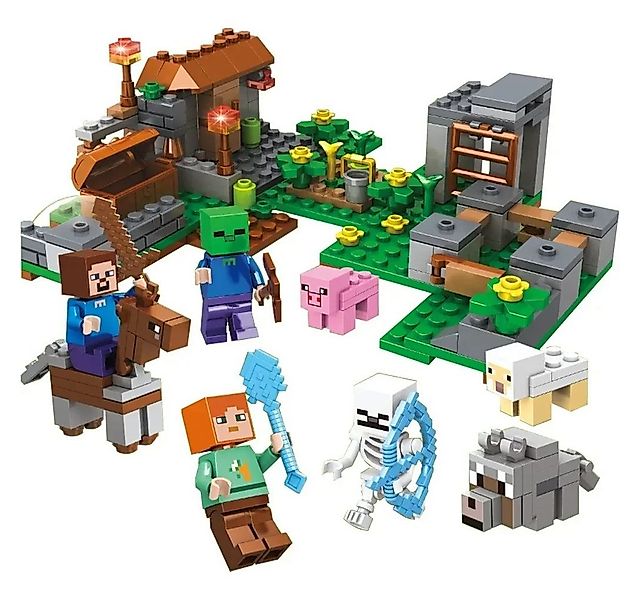 Athlix Klemmbausteine Set kompatibel mit Lego für Minecraft Fans Baustein S günstig online kaufen