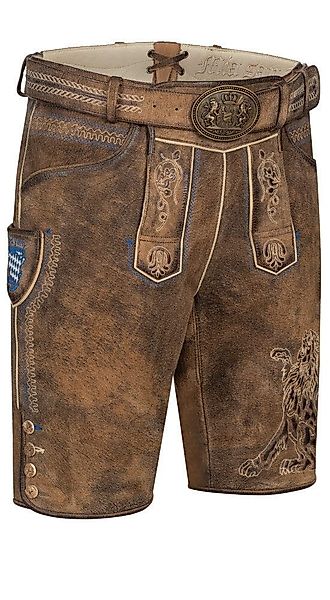 Nübler Trachtenlederhose Lederhose kurz Bavarian in günstig online kaufen
