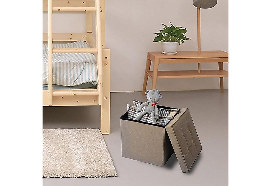 Woltu Sitzhocker (1 St), mit Stauraum, Faltbar, Deckel Abnehmbar, Gepolster günstig online kaufen