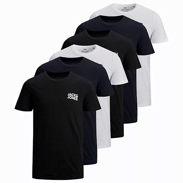 Jack & Jones T-Shirt "T-Shirt JJECORP LOGO TEE O-NECK 6PK 6er Pack" günstig online kaufen