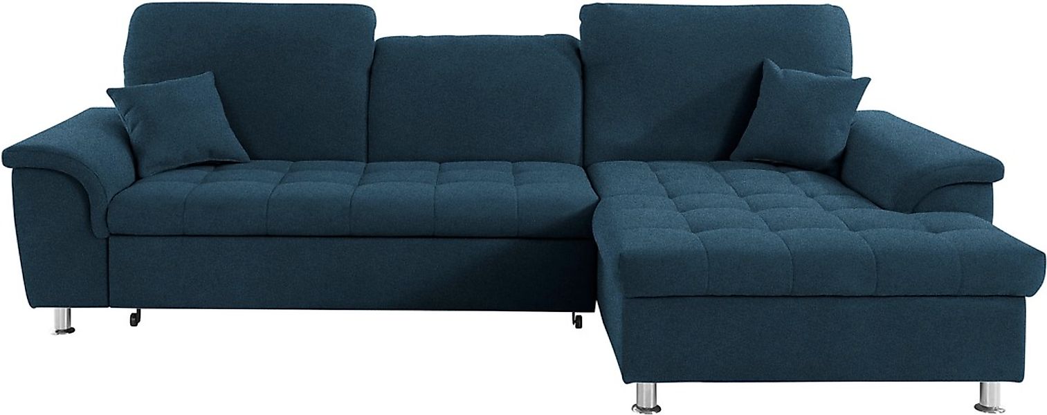 DOMO collection Ecksofa »Franzi L-Form«, wahlweise mit Kopfteilverstellung günstig online kaufen