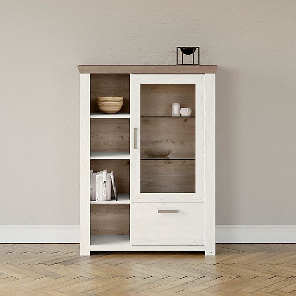 set one by Musterring Highboard "York" Typ 13 und 14, mit Glastür und Schub günstig online kaufen
