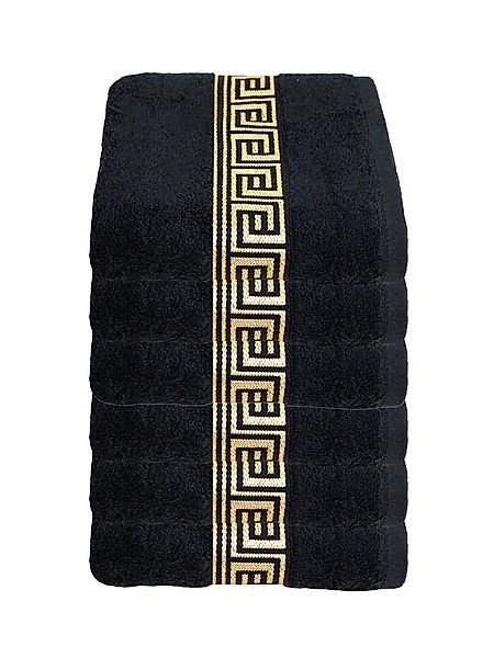 Julie Julsen Handtücher 6-Handtücher-SCHWARZ-GOLD-Handtuch 50 x 100 cm, Bau günstig online kaufen