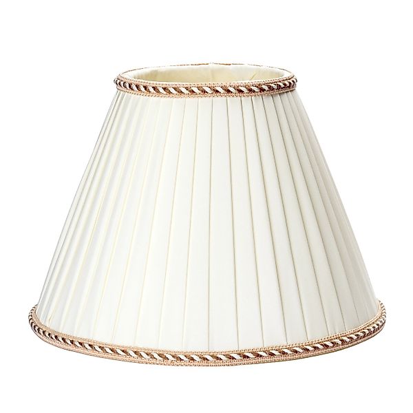 Orion Lightstyle Lampenschirm Ø 26 x 18 cm Stoff Konisch E27 Creme Weiß günstig online kaufen