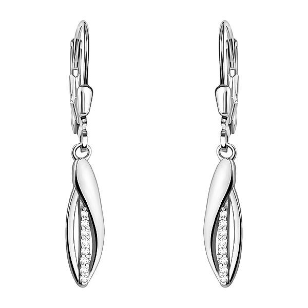 Sofia Milani Paar Ohrhänger Oval, 925 günstig online kaufen