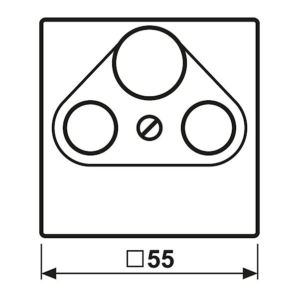 Jung Abdeckung aws für SAT-TV-Dose A 561 PLSAT WW - A561PLSATWW günstig online kaufen
