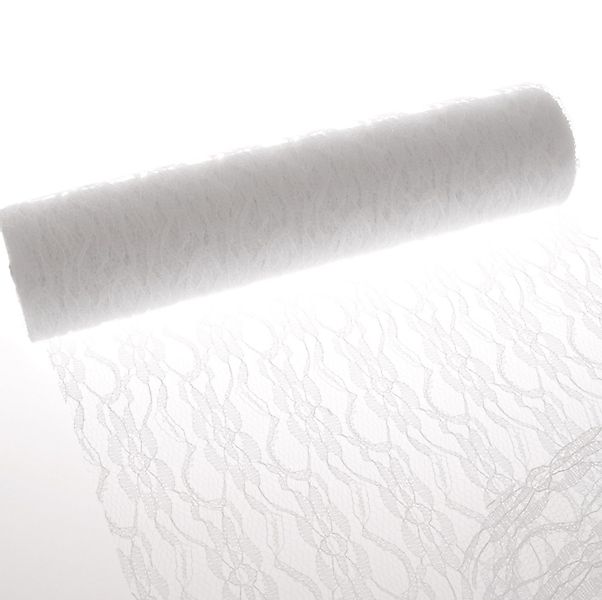 Deko AS Tischläufer Spitzen-Tischläufer "Boho Chic Lace" - weiß col. 01 - 3 günstig online kaufen