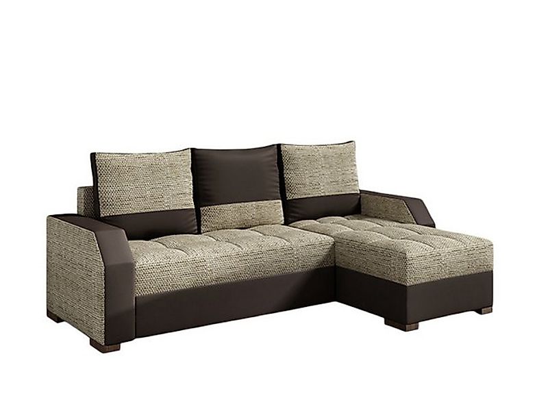 Xlmoebel Ecksofa Ecksofa mit Schlaffunktion Textil Premium Zweifarbig Moder günstig online kaufen