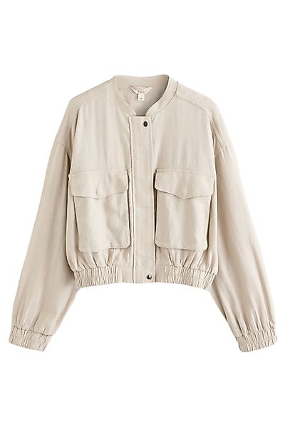 Next Bomberjacke Bomberjacke aus Leinenmischung (1-St) günstig online kaufen