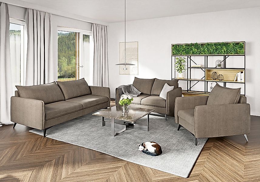 S-Style Möbel Polstergarnitur 3+2+1 Azalea mit günstig online kaufen