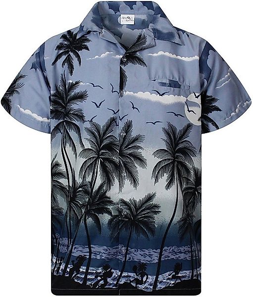 King Kameha Hawaiihemd Beach Funky Hawaii-Hemd Herren Kurzarm Front-Tasche günstig online kaufen