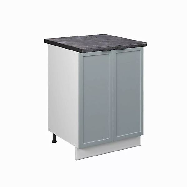 Vicco Unterschrank Fame-Line, Hellblau-grau/Weiß, 60 cm, AP Anthrazit günstig online kaufen