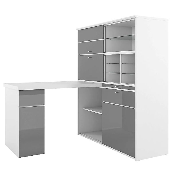 home24 Schreibtisch-Kombination Mini-Office II günstig online kaufen