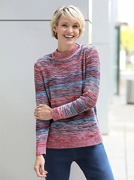 Classic Basics Strickpullover "Stehkragen-Pullover" günstig online kaufen