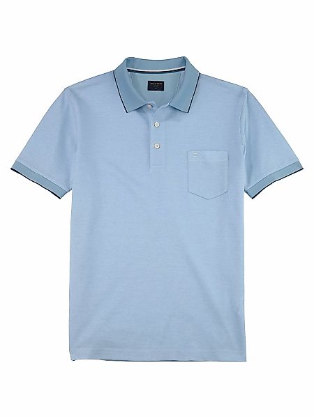 OLYMP Poloshirt "Casual", Two-Tone Piqué, Seitenschlitzen im Saum günstig online kaufen