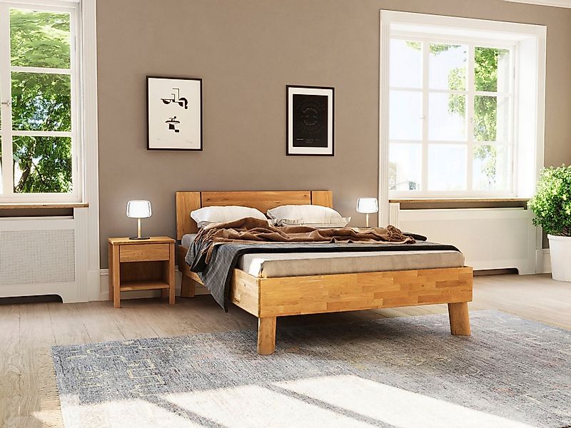 Home affaire Massivholzbett Chavot II, wahlweise in Kernbuche oder Wildeich günstig online kaufen