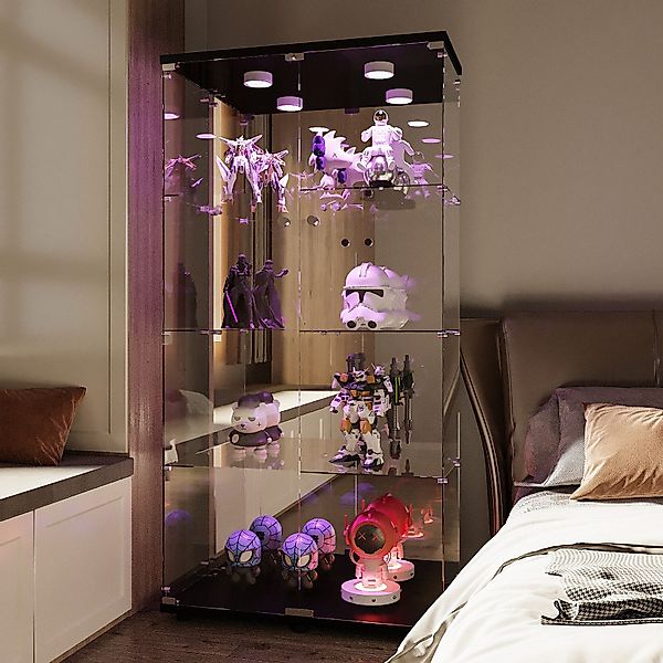 Furnishings Home Glasvitrine Vitrine Doppeltür Eckvitrine, günstig online kaufen