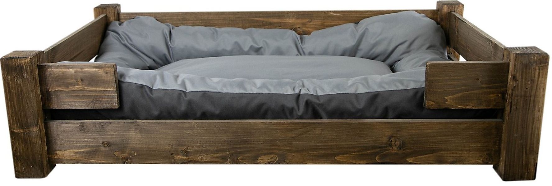 Kistenkolli Altes Land Allzweckkiste Hundebett Winston XXL Palisander mit F günstig online kaufen