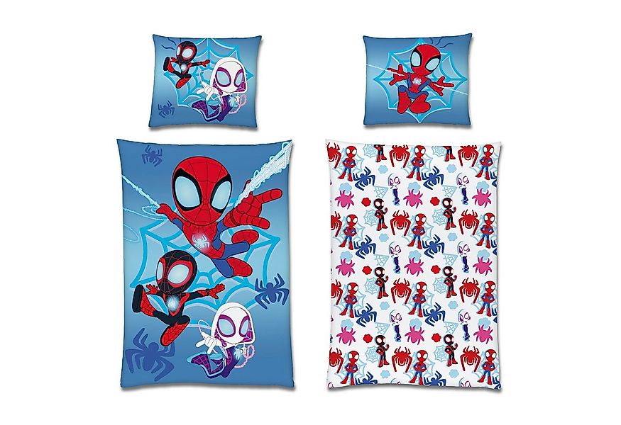 Familando Kinderbettwäsche Spidey und seine Super Freunde 135x200 80x80 cm günstig online kaufen