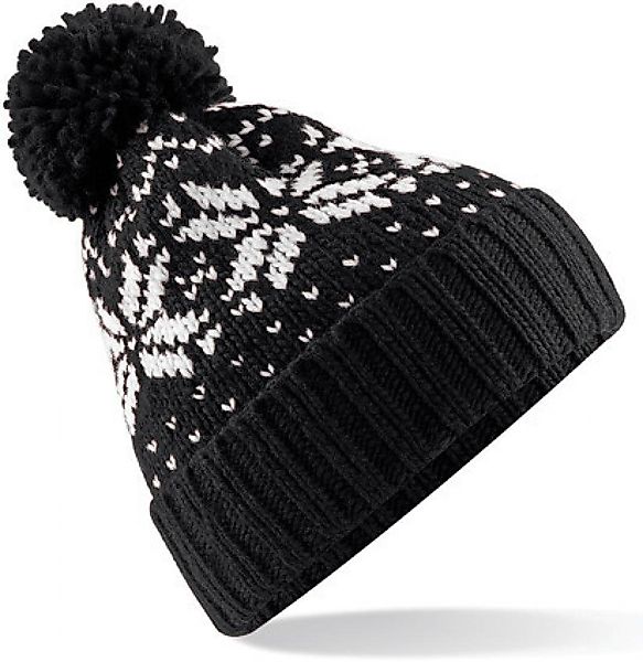 Beechfield® Bommelmütze Fair Isle Snowstar Beanie günstig online kaufen