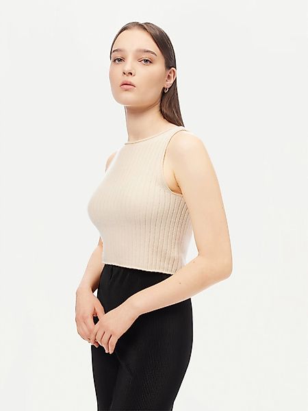 GOBI Cashmere Stricktop Rippenstrick Kaschmir Mütze günstig online kaufen