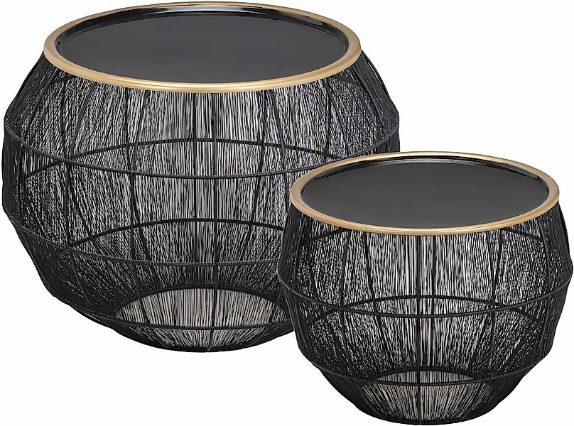 MIRRORS AND MORE Beistelltisch "Mika" Set, 2, 2 Stk. tlg. günstig online kaufen